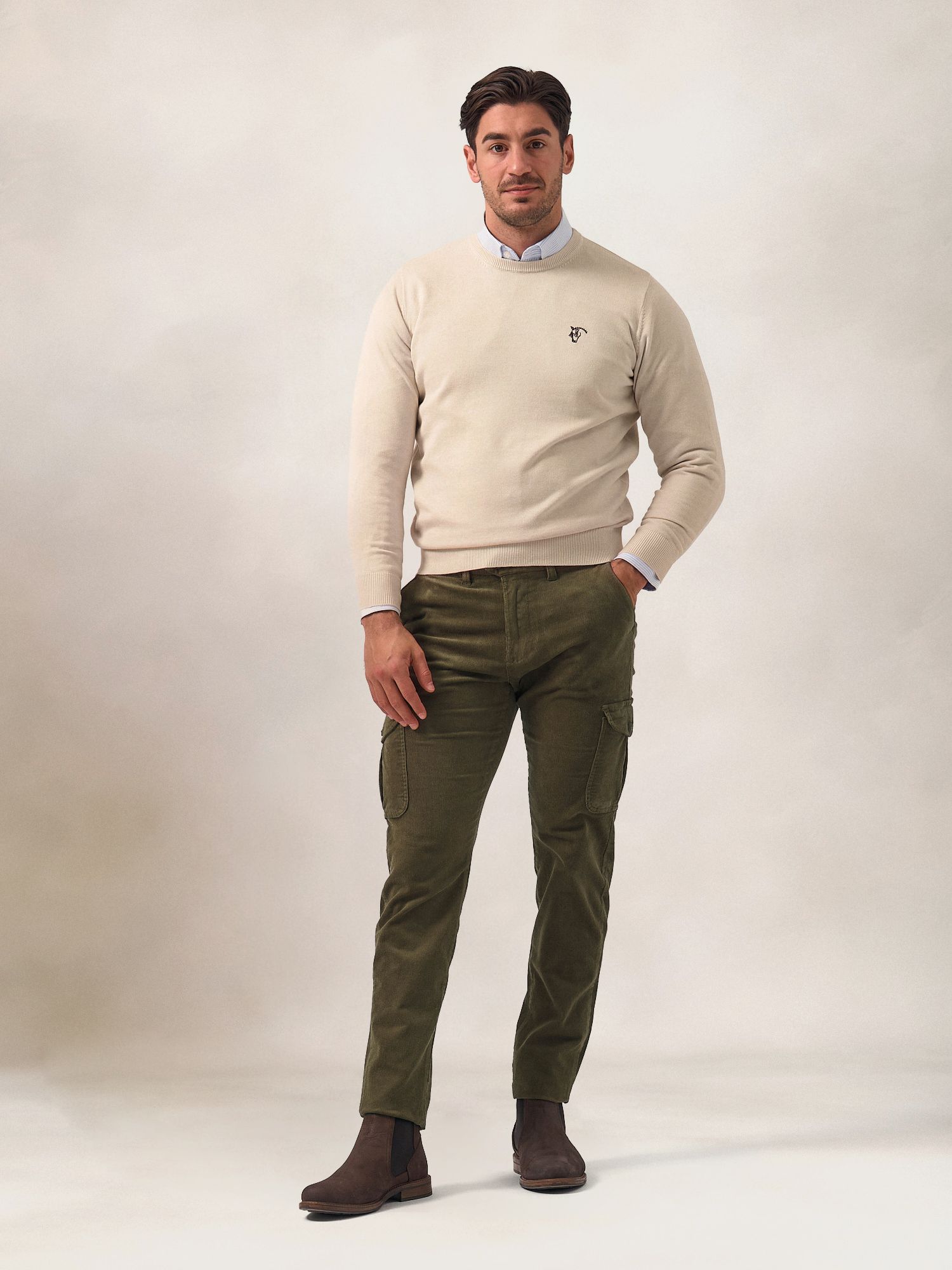 Chinos Cargo Corduroy | Verde