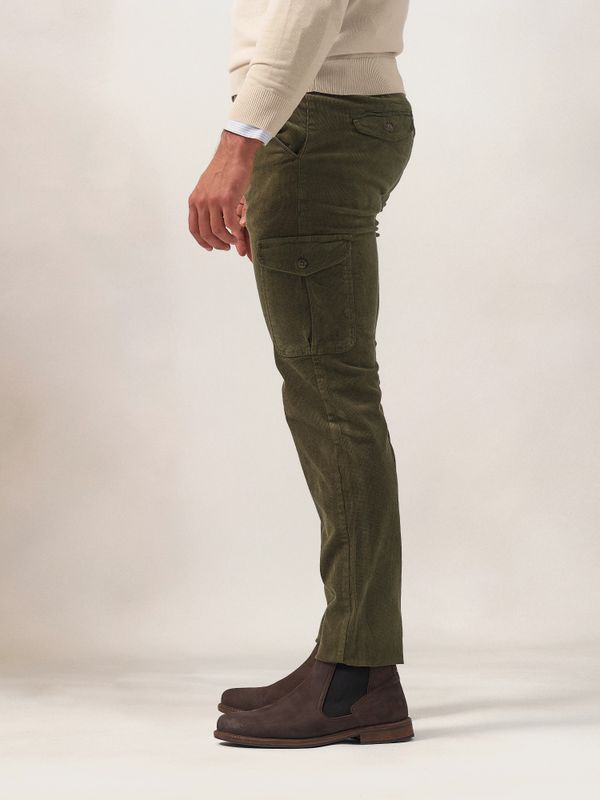 Chinos Cargo Veludo Cotelê | Verde
