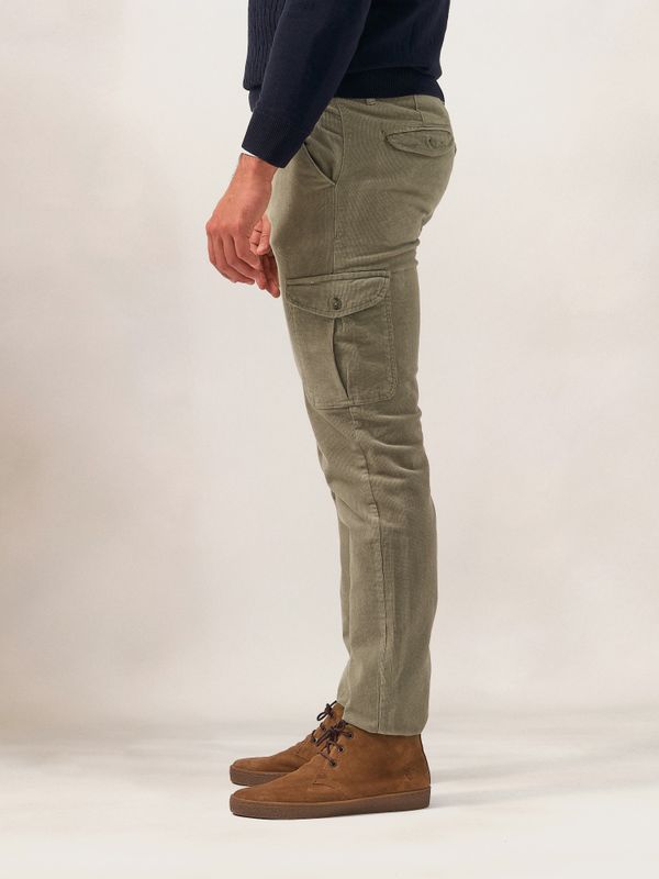 Chinos Cargo Veludo Cotelê | Gris