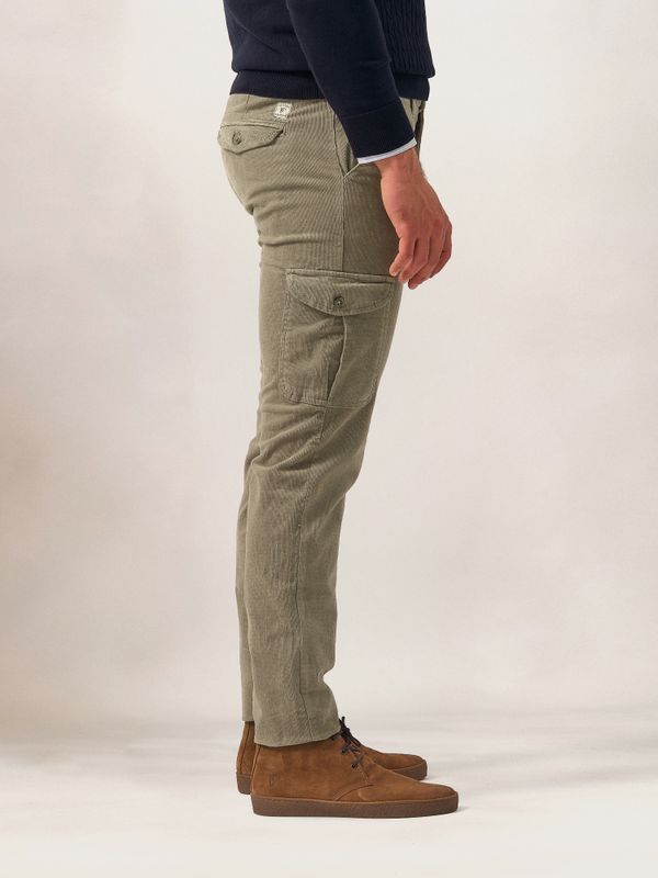 Chinos Cargo Veludo Cotelê | Gris