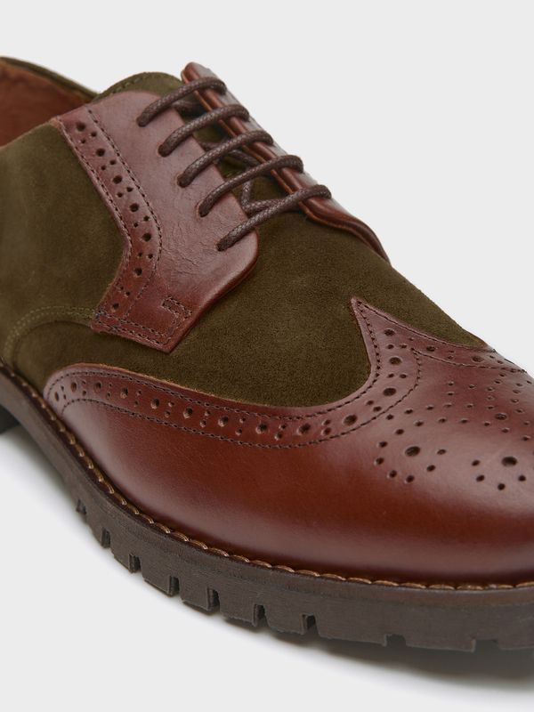 Chaussure Oxford Combinée | Caza