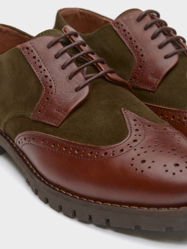 Chaussure Oxford Combinée | Caza