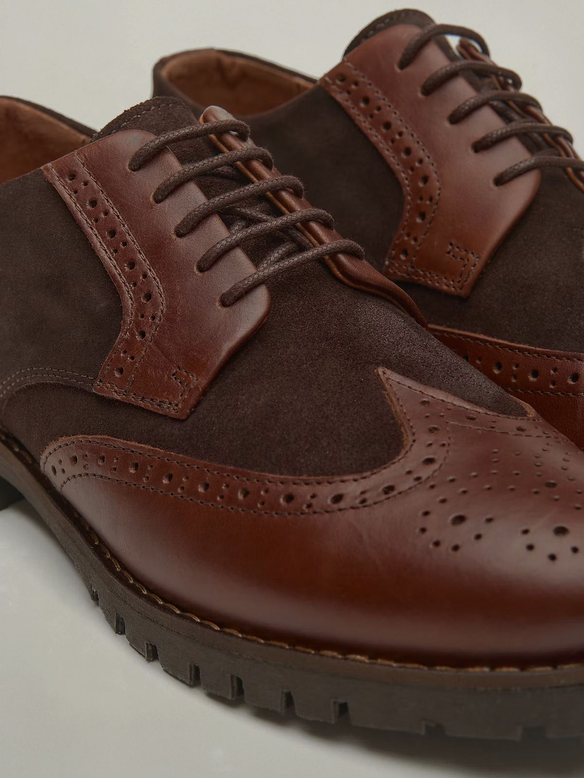 Combined Oxford Shoe | Chocolate