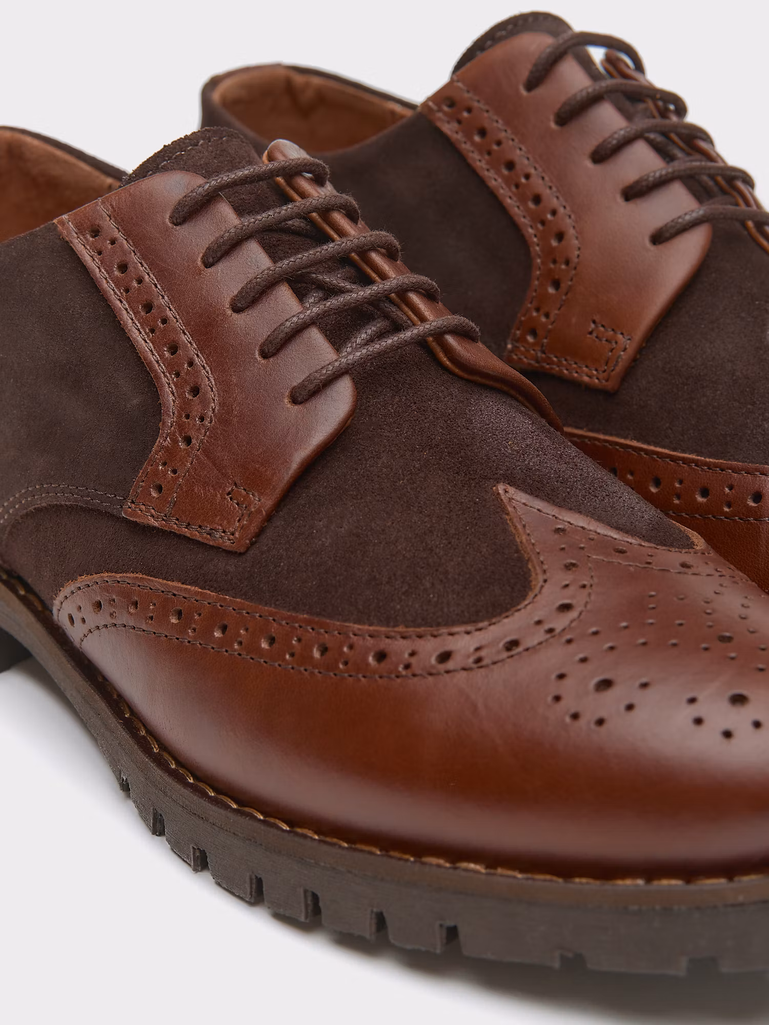 Sapato Oxford Combinado | Chocolate