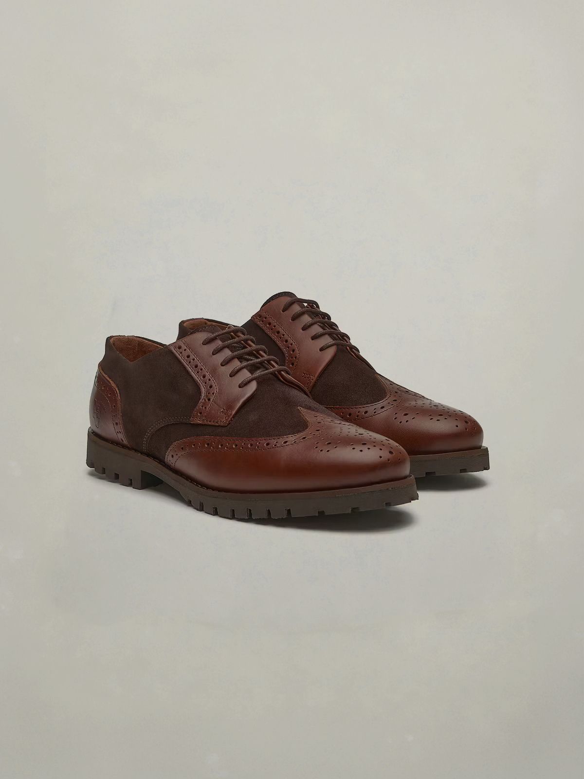 Combined Oxford Shoe | Chocolate