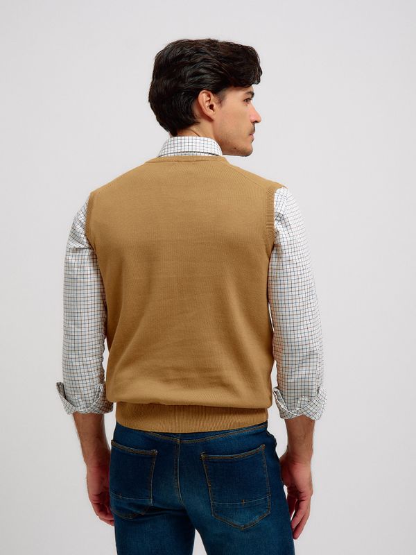 Gilet en Maille | Camel