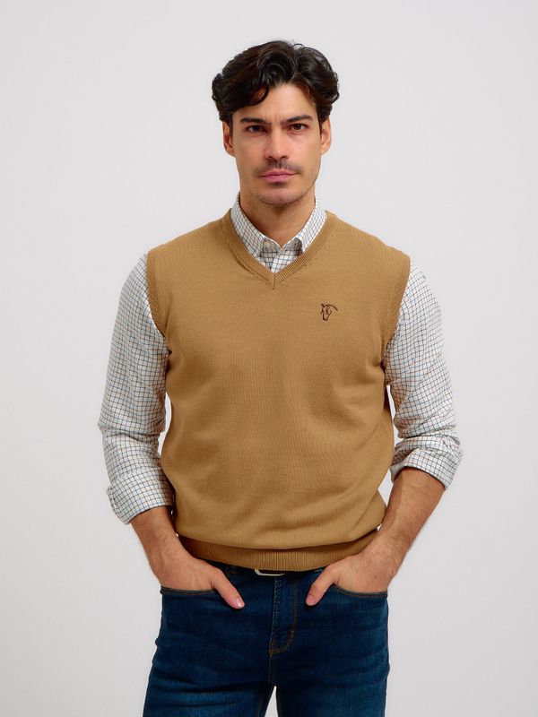 Gilet en Maille | Camel