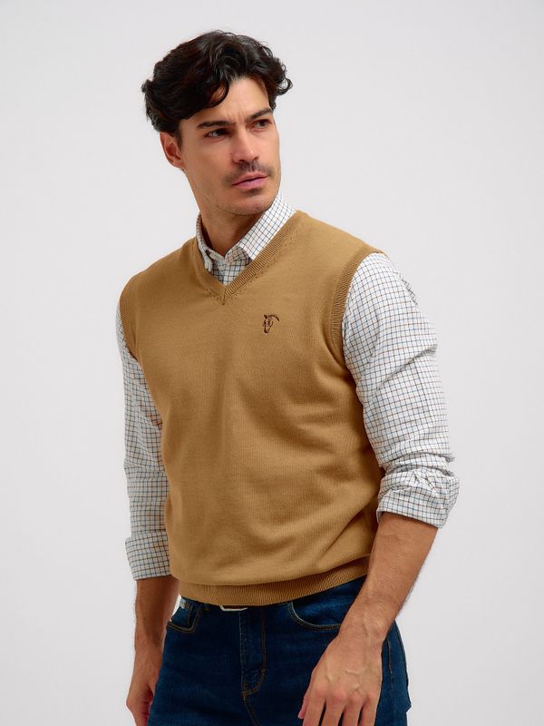 Gilet en Maille | Camel