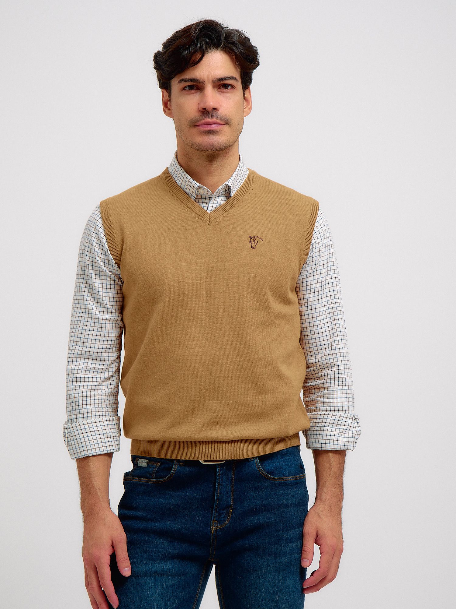 Gilet en Maille | Camel