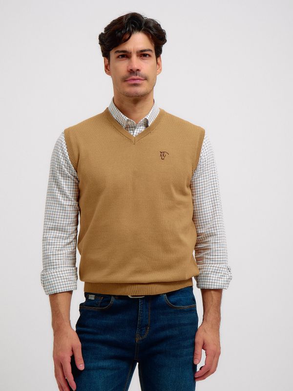 Gilet en Maille | Camel