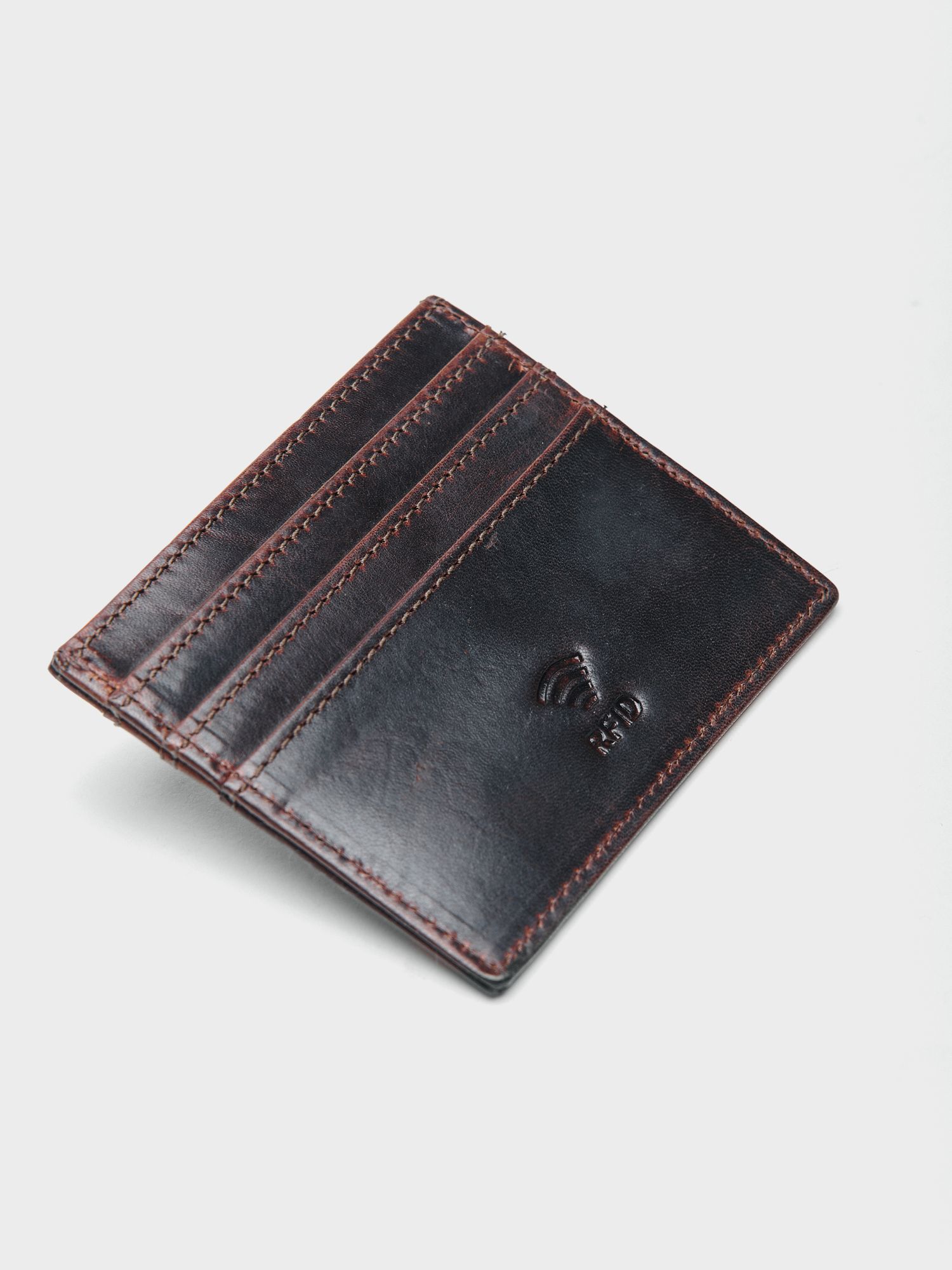 Porta-cartões de couro Ticul | Marrón