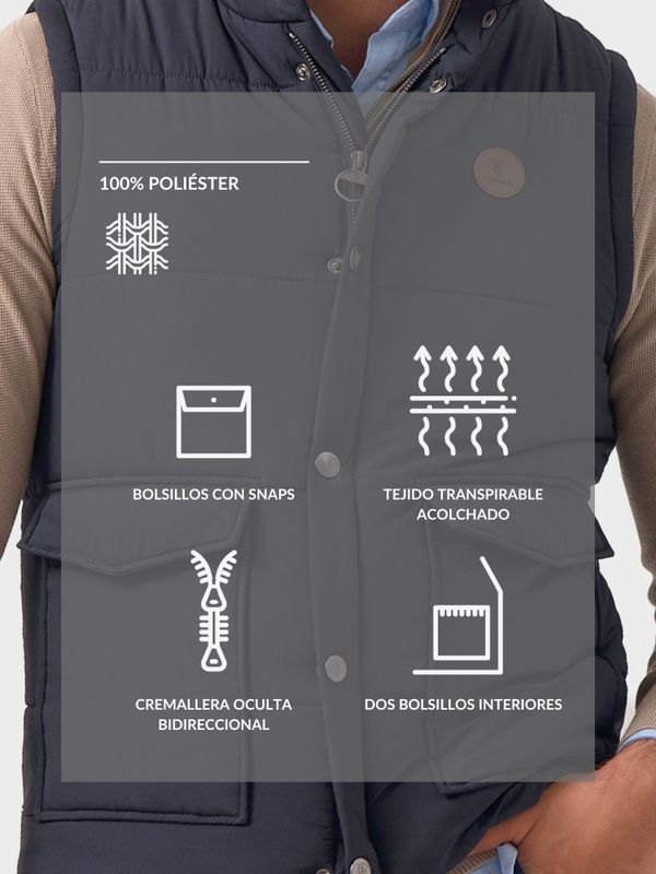 Colete Acolchoado | Marino