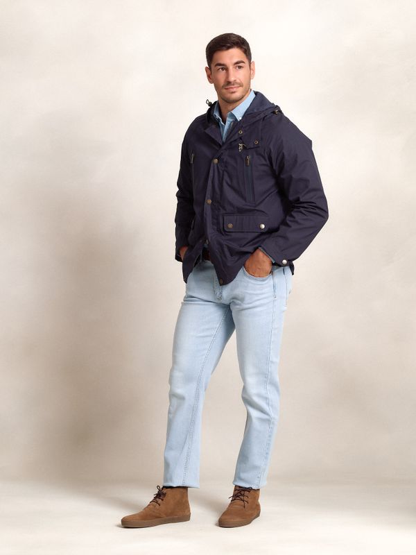 Corta-vento Capuz | Marino