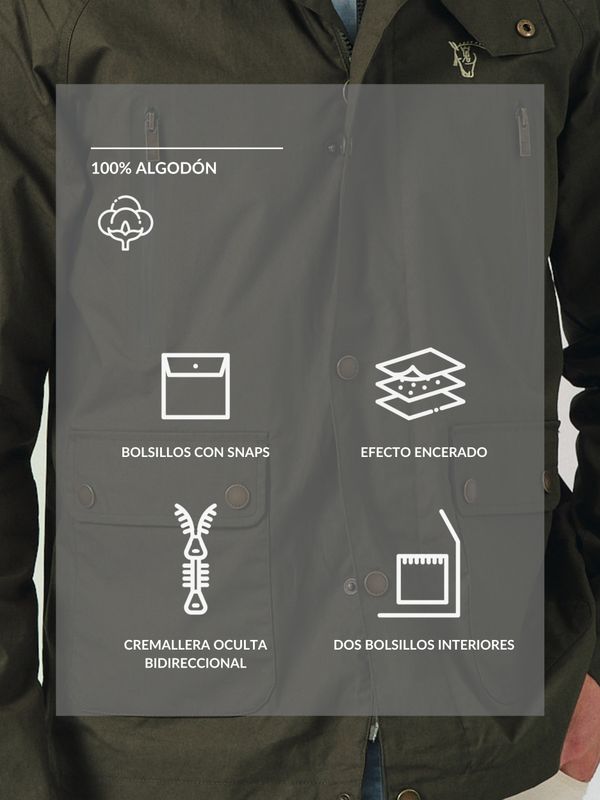 Corta-vento Capuz | Musgo