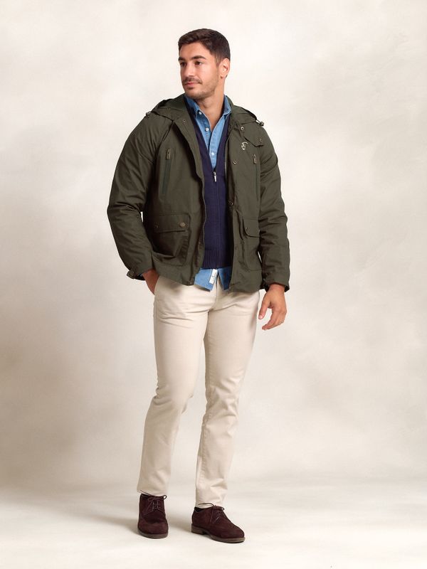 Corta-vento Capuz | Musgo