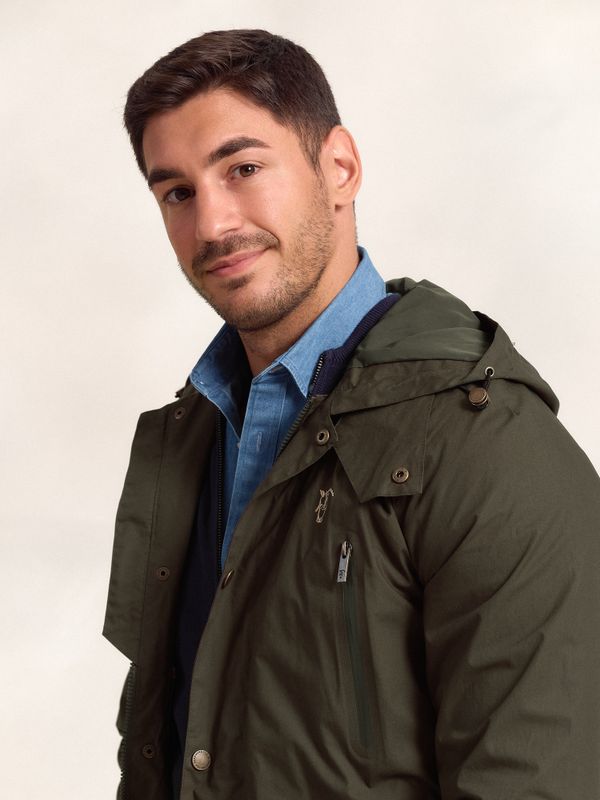 Corta-vento Capuz | Musgo