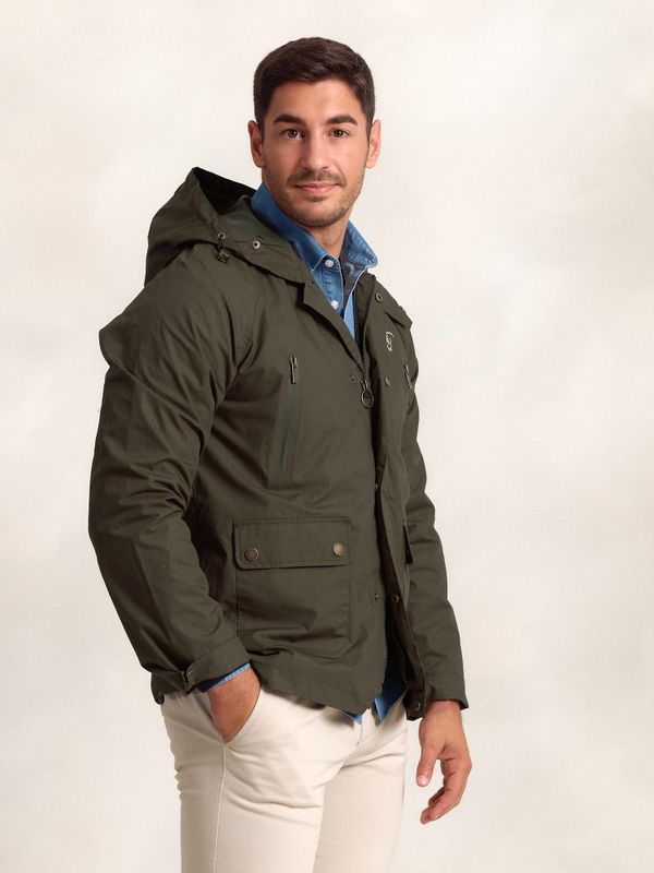 Corta-vento Capuz | Musgo