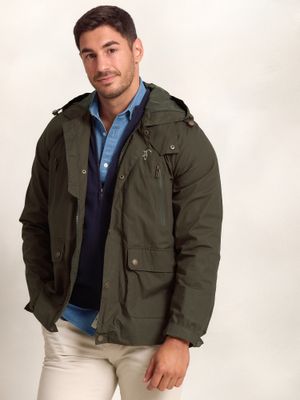 Cortavientos Capucha | Musgo