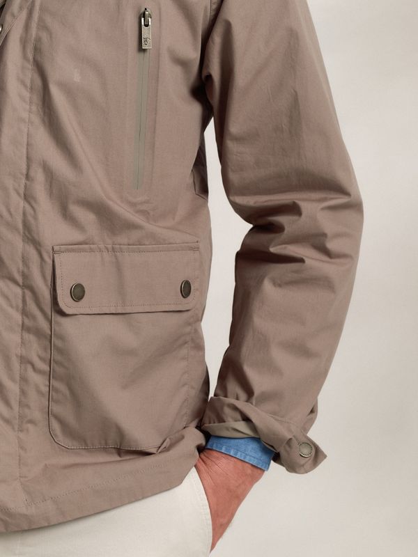 Corta-vento Capuz | Greige