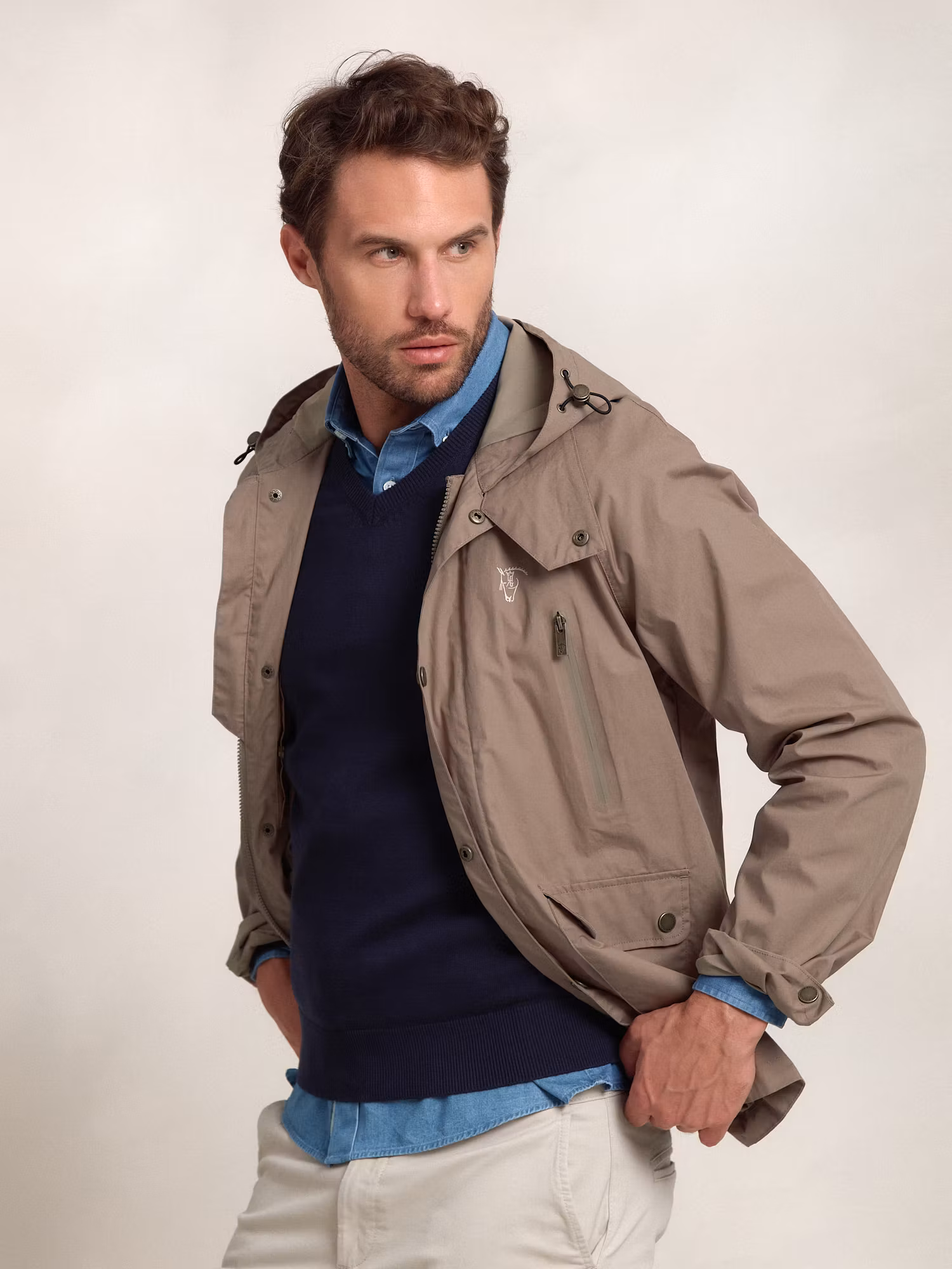 Windbreaker Hood | Greige