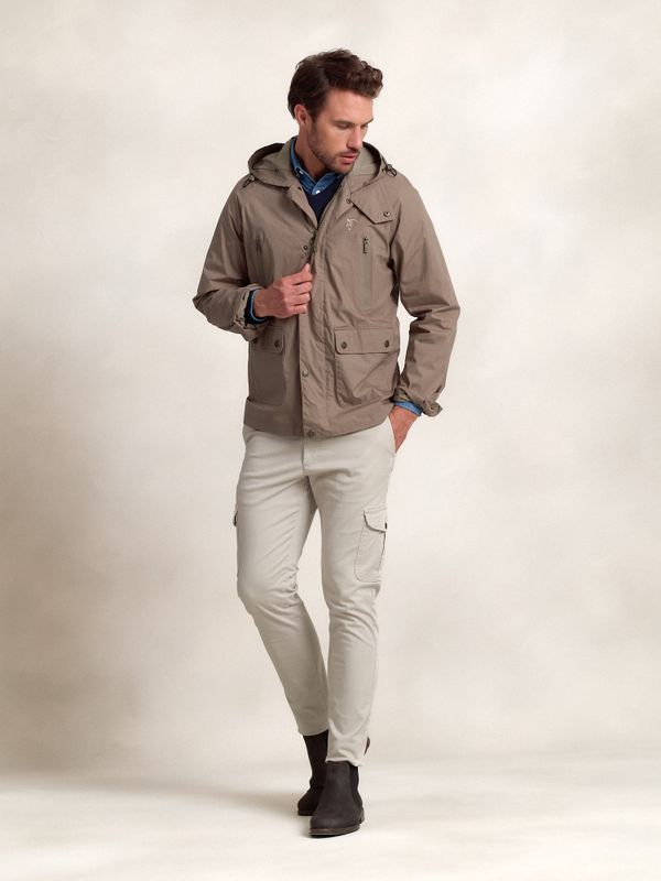 Corta-vento Capuz | Greige