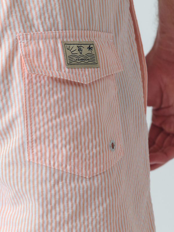 Calção de banho Listrado | Naranja