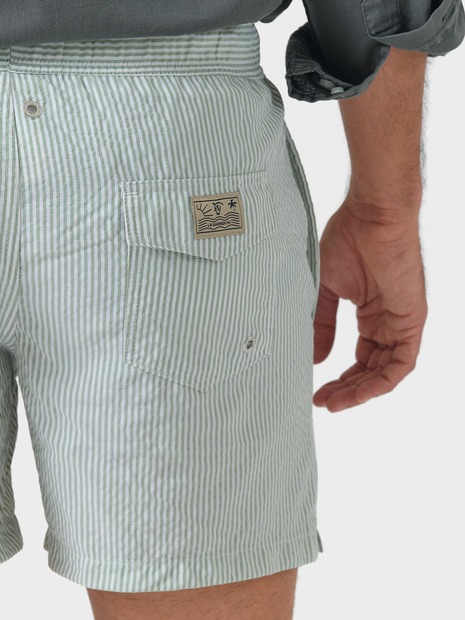 Striped Swimsuit | Verde