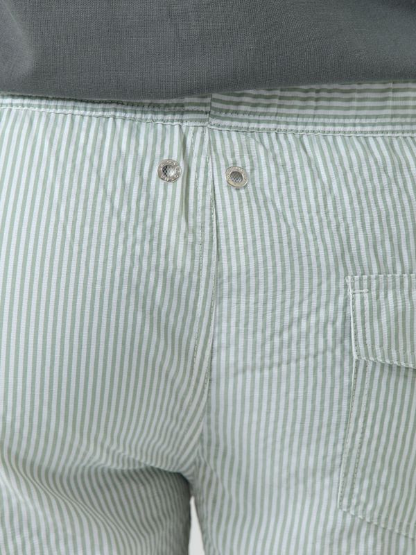 Calção de Banho Listrado | Verde