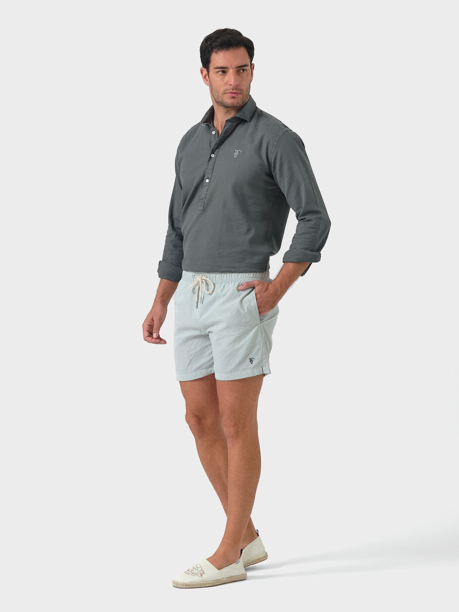 Striped Swimsuit | Verde