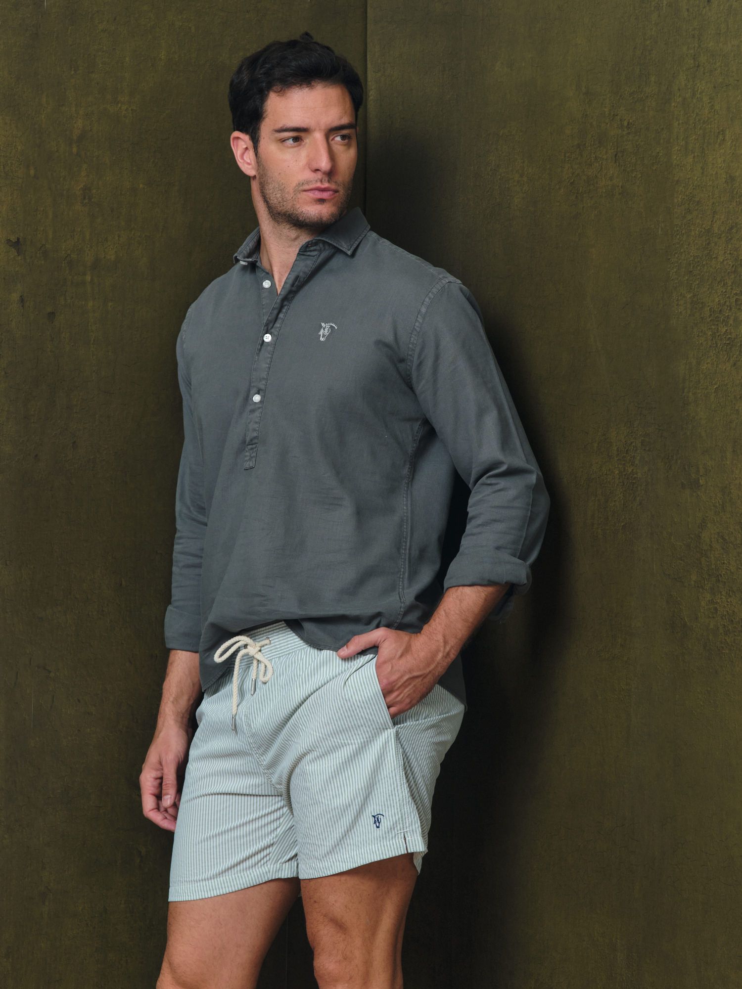 Striped Swimsuit | Verde