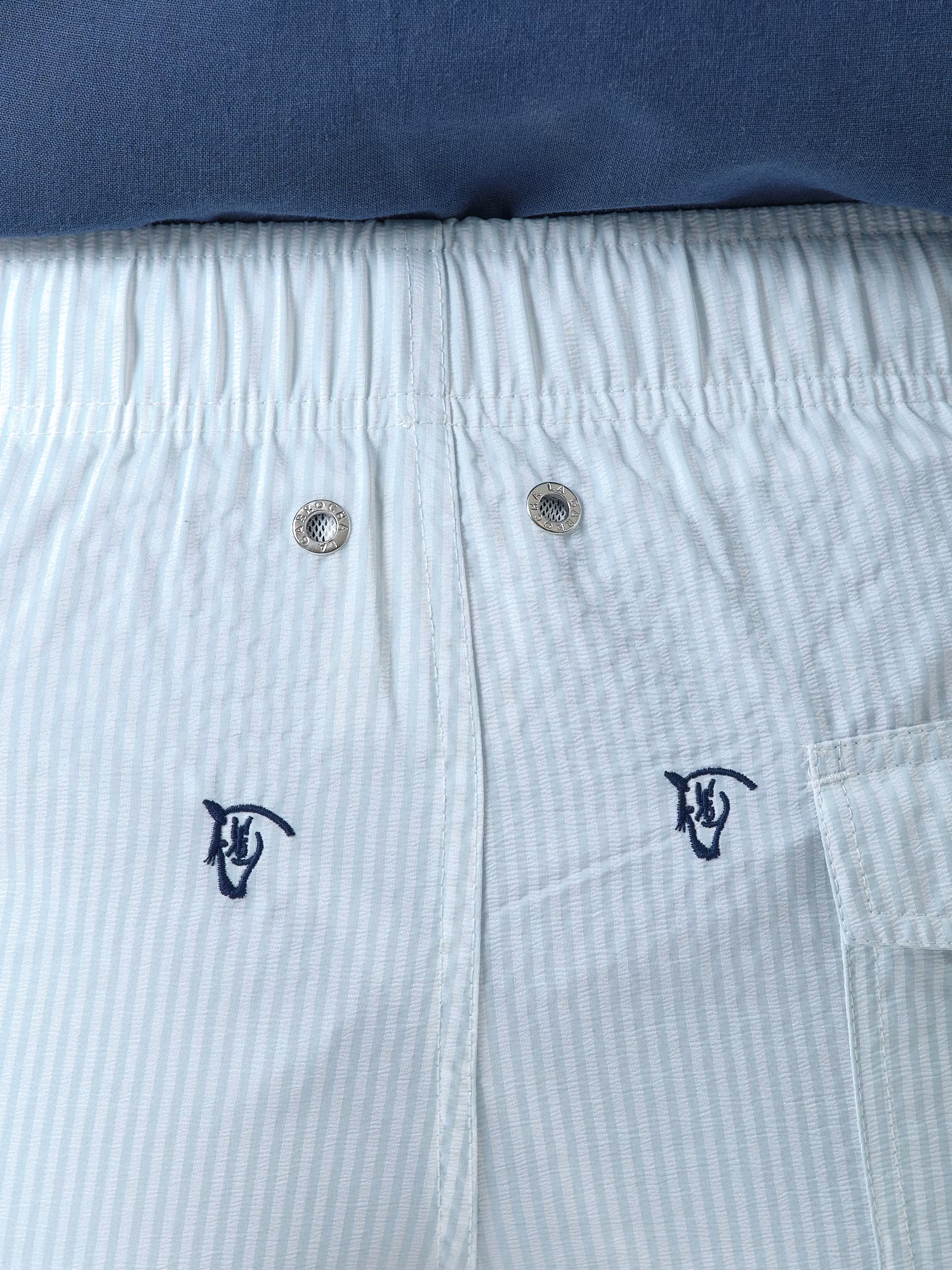 Brand Striped Swimsuit | Celeste