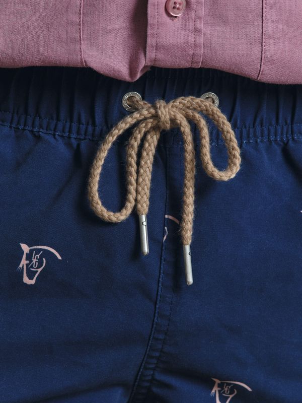 Calção de Banho Lavado Brand | Marino