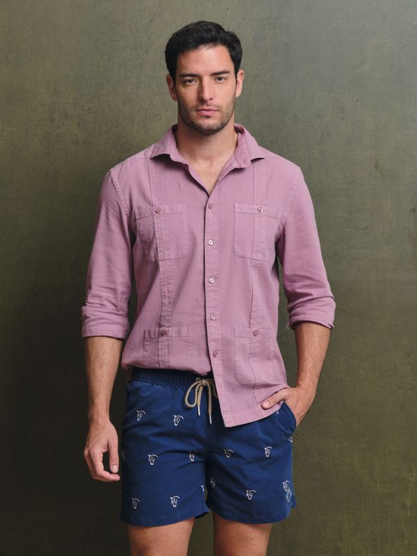 Calção de Banho Lavado Brand | Marino