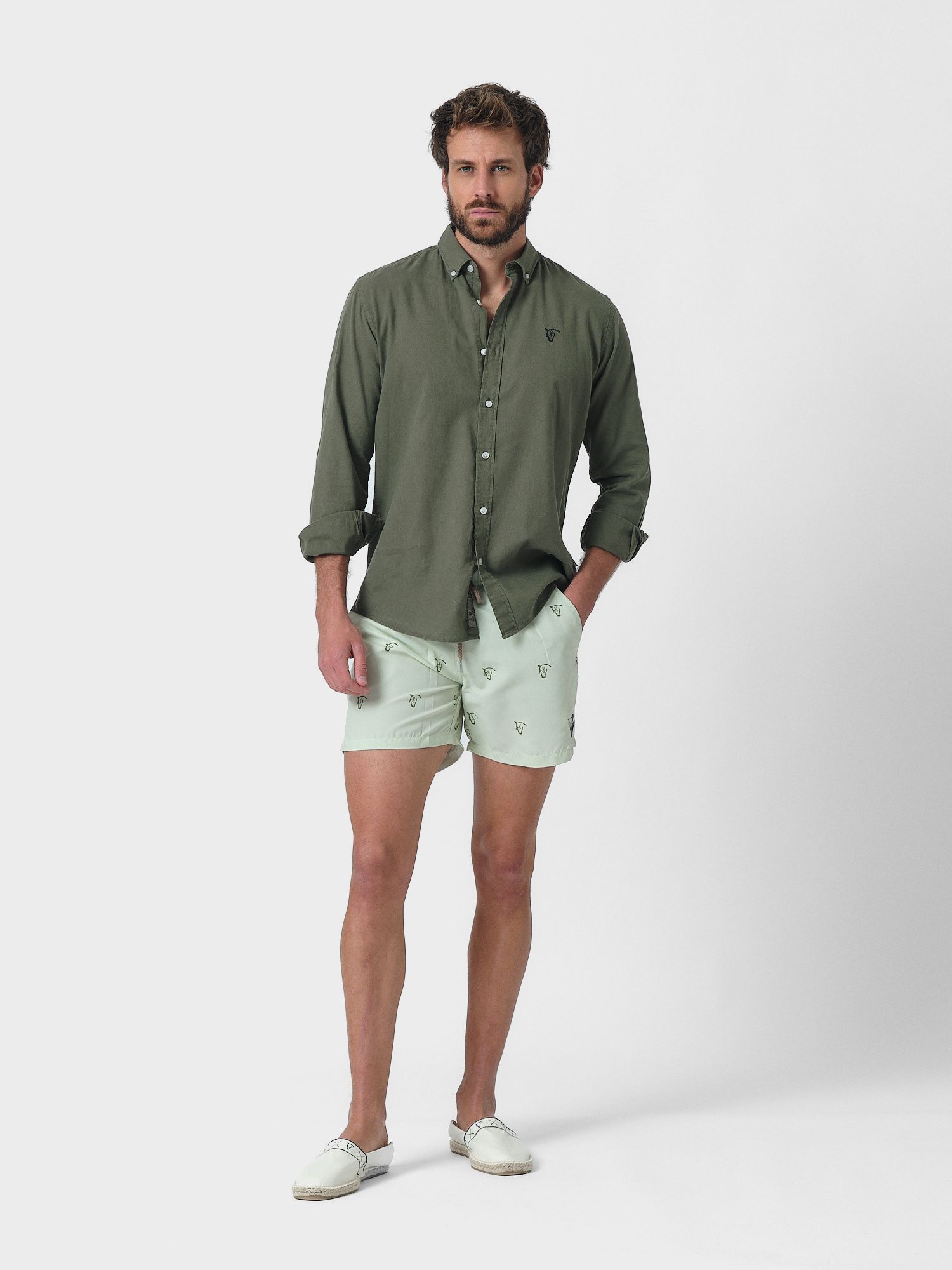 Brand Washed Swimsuit | Verde Light