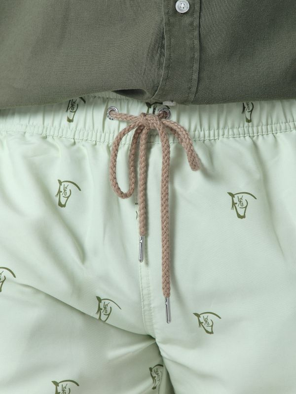 Calção de Banho Lavado Brand | Verde Light