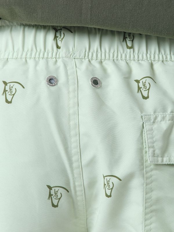 Calção de Banho Lavado Brand | Verde Light