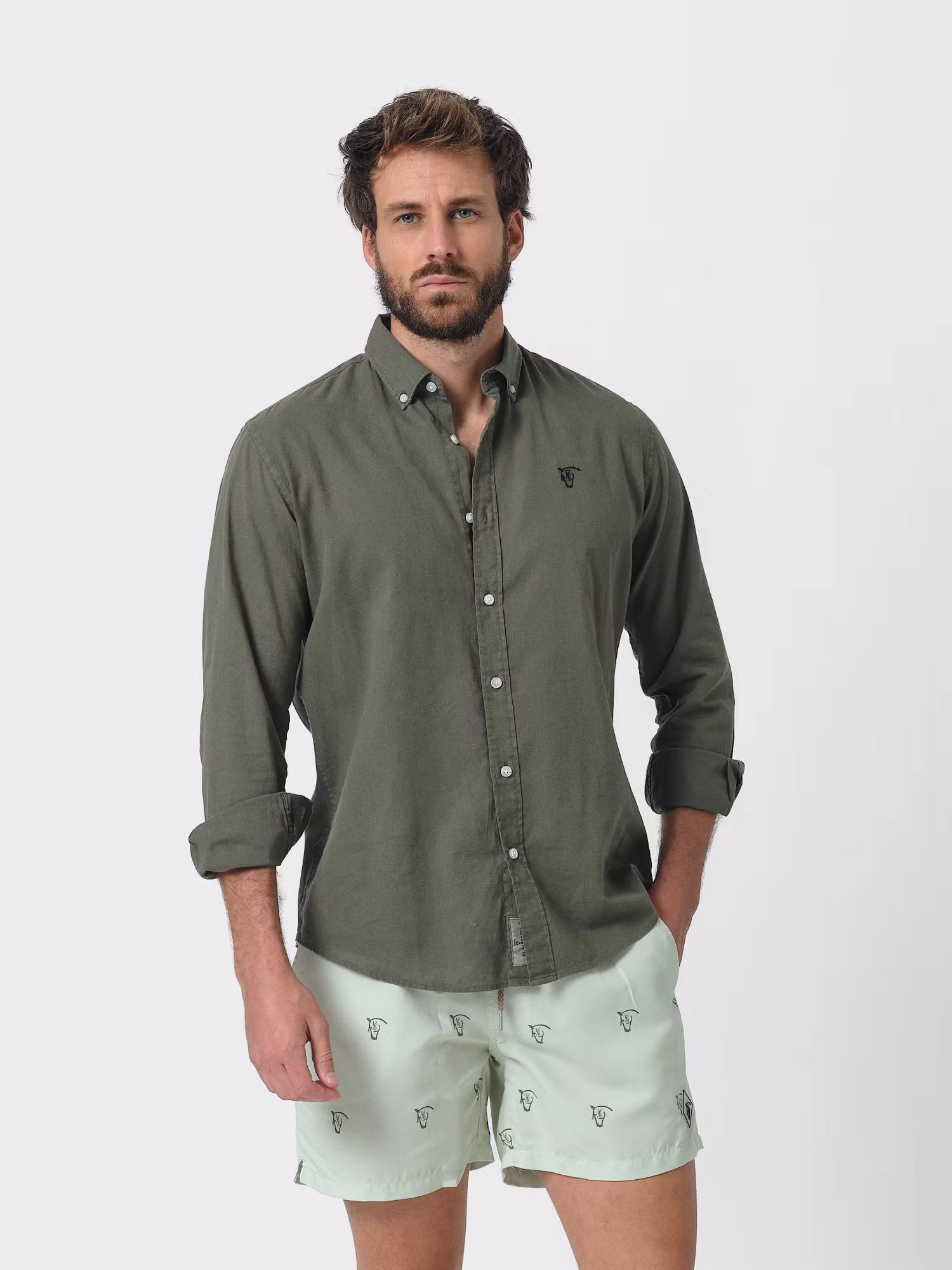 Brand Washed Swimsuit | Verde Light