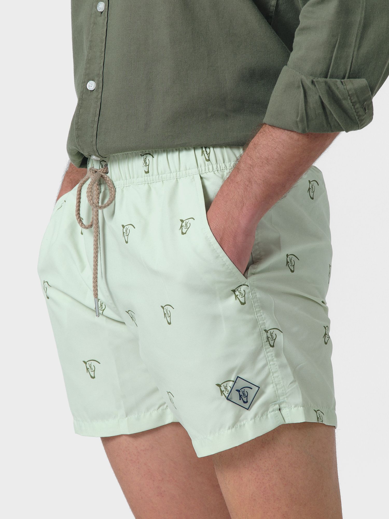 Brand Washed Swimsuit | Verde Light