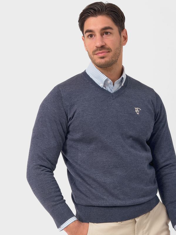 Suéter Gola V Melange | Marino