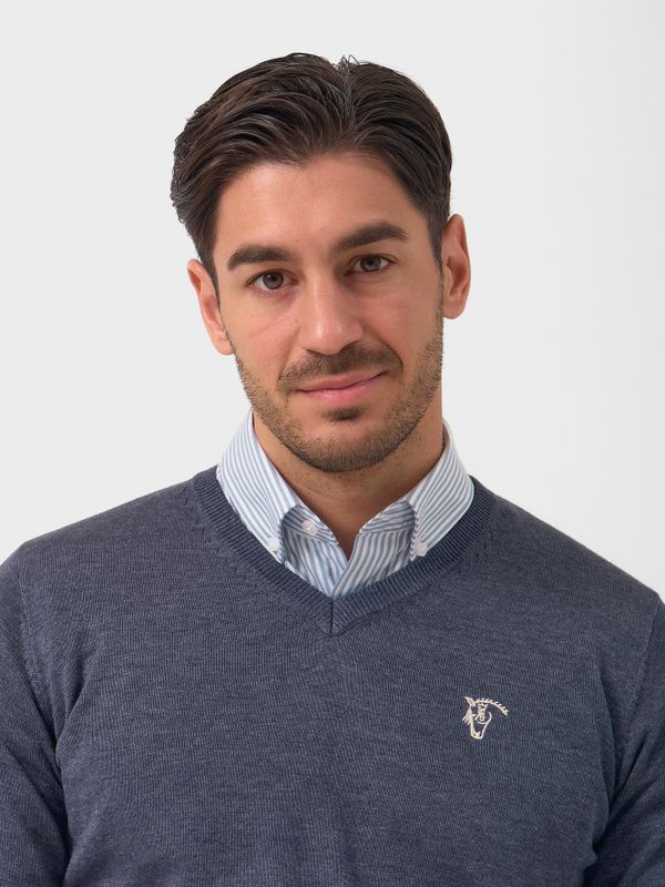 Suéter Gola V Melange | Marino