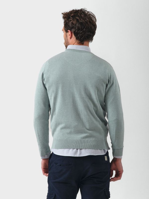 V-Neck Sweater Melange | Zafiro
