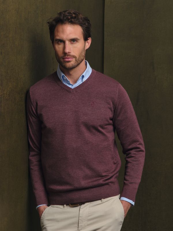 Suéter Gola V Melange | Malva