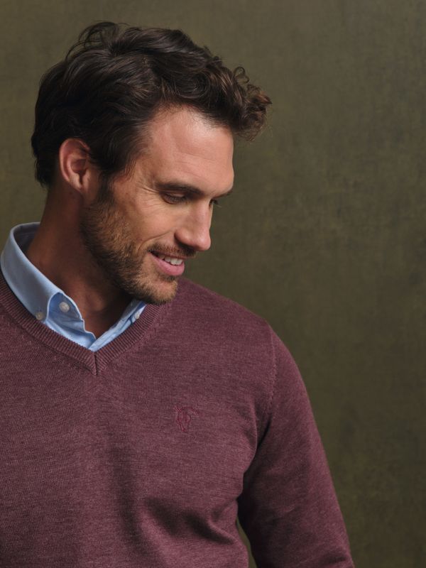 Suéter Gola V Melange | Malva