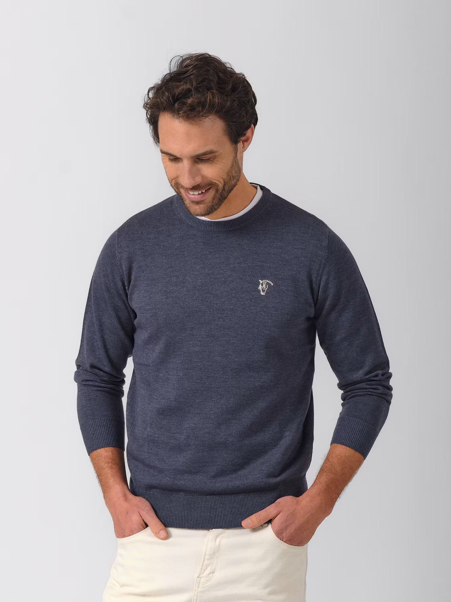 Pull Col Rond Mélange | Marino