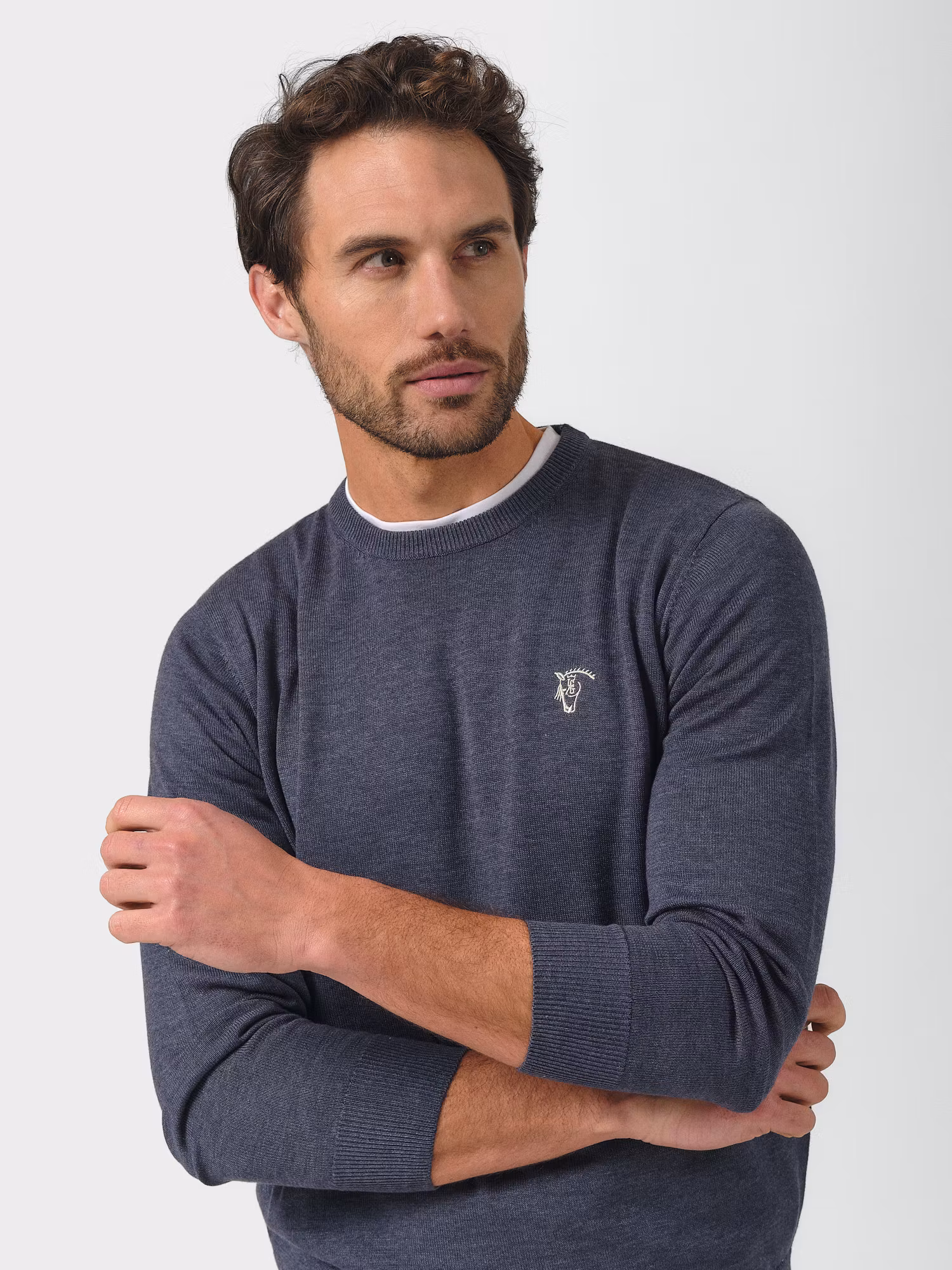 Pull Col Rond Mélange | Marino