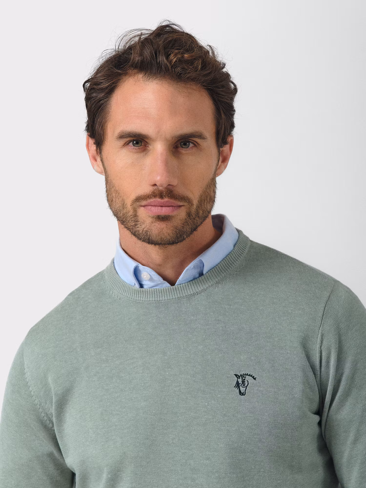 Pull Col Rond Mélange | Basil