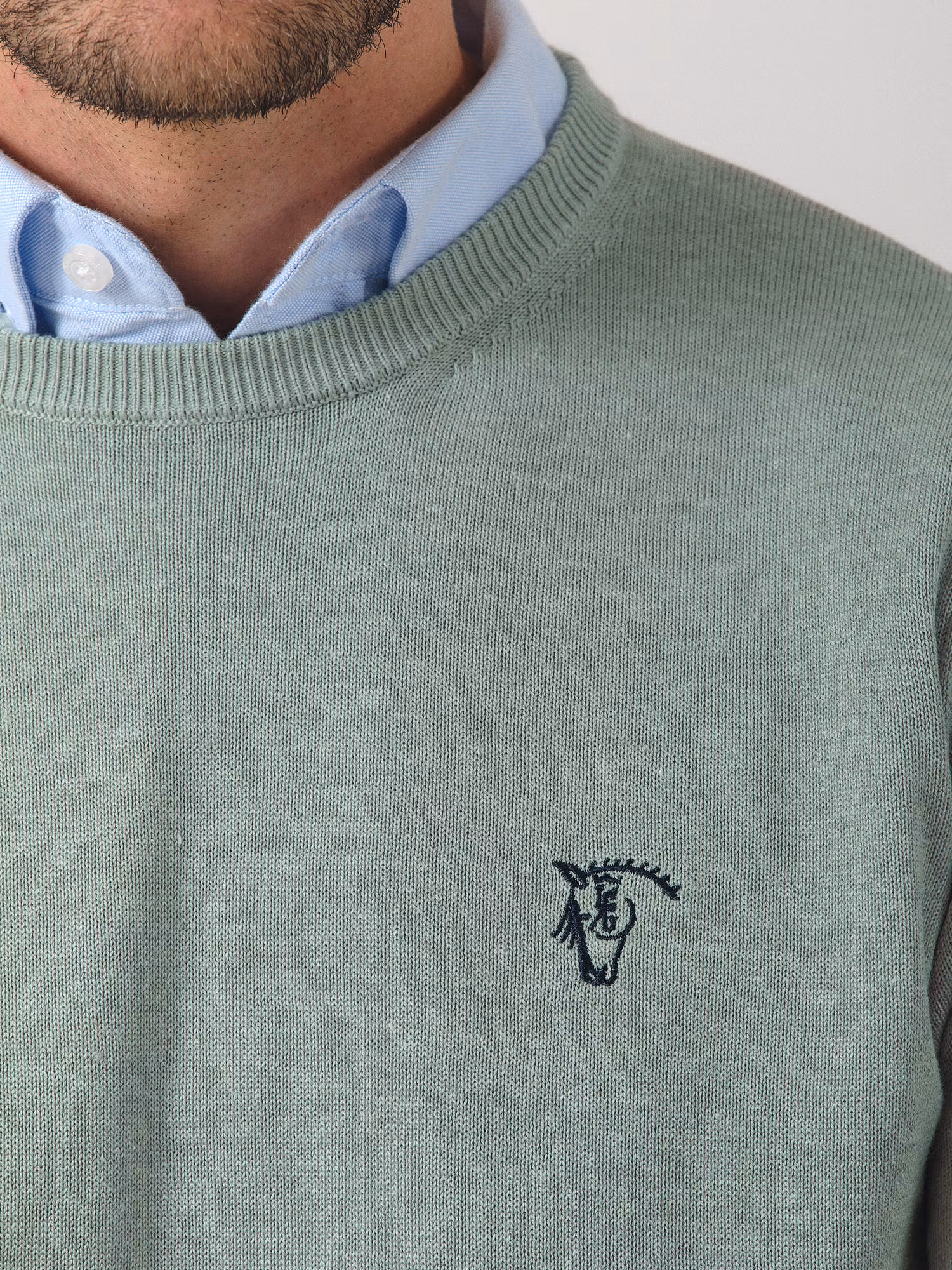 Pull Col Rond Mélange | Basil