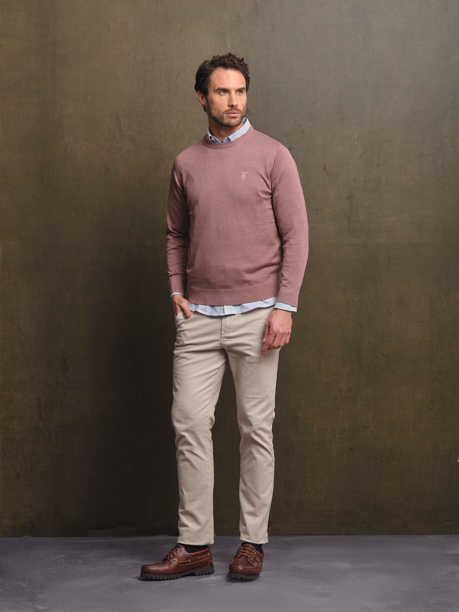 Pull Col Rond Mélange | Lavanda