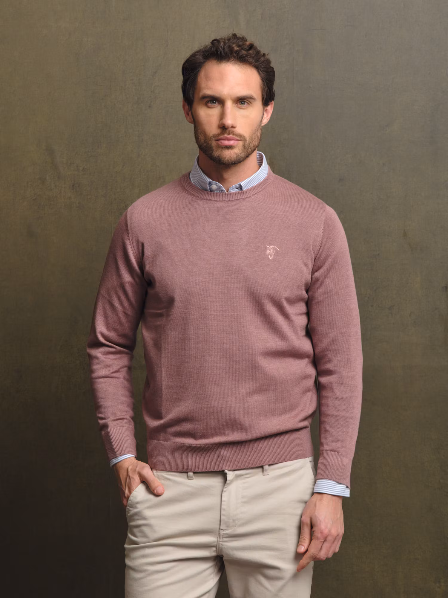 Pull Col Rond Mélange | Lavanda