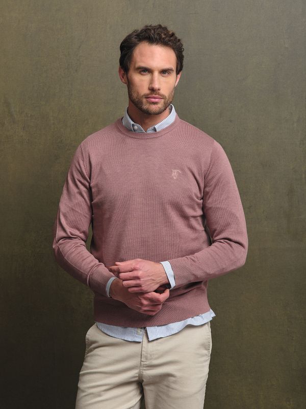 Pull Col Rond Mélange | Lavanda